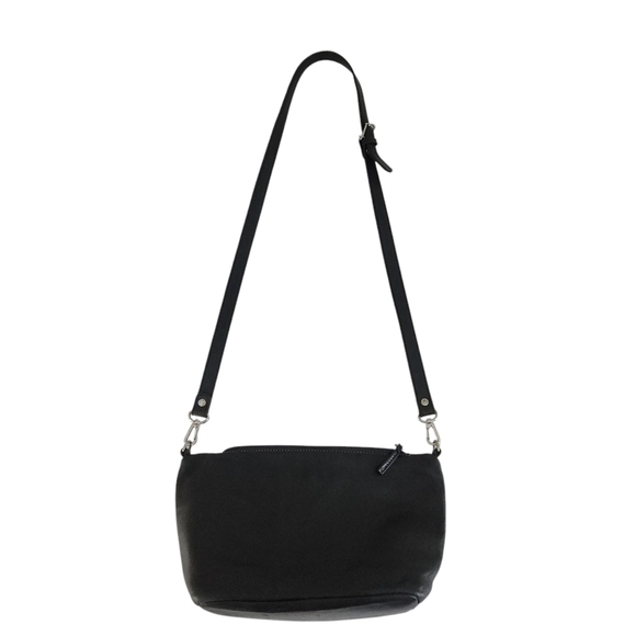 TIGNANELLO Black Leather Crossbody Bag made in Italy - Picture 4 of 14